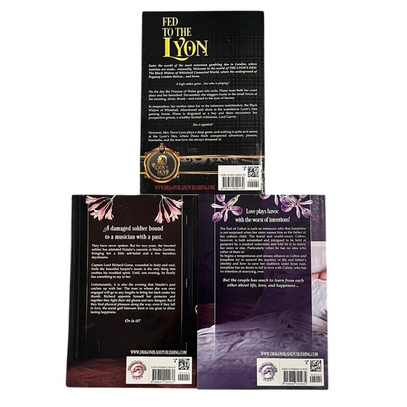 Mary Lancaster Book Lot Fed To The Lyon Sin & The Soldier Romance Intrigue SC - Picture 2 of 12